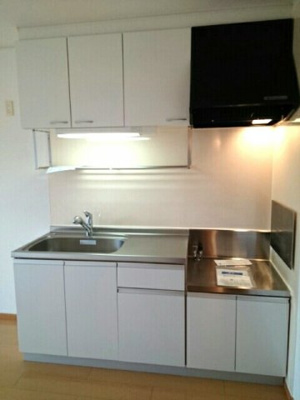 【キッチン】 | サンヴィレッジ　Ａ | 使いやすいキッチンです