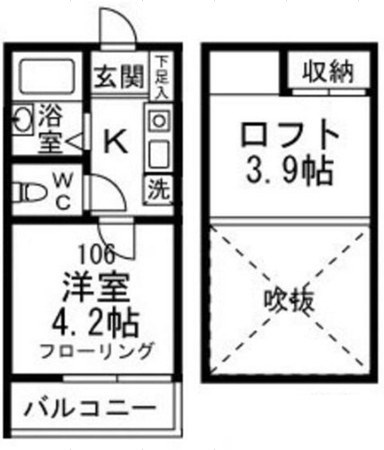 ジョンシェ高円寺の間取り