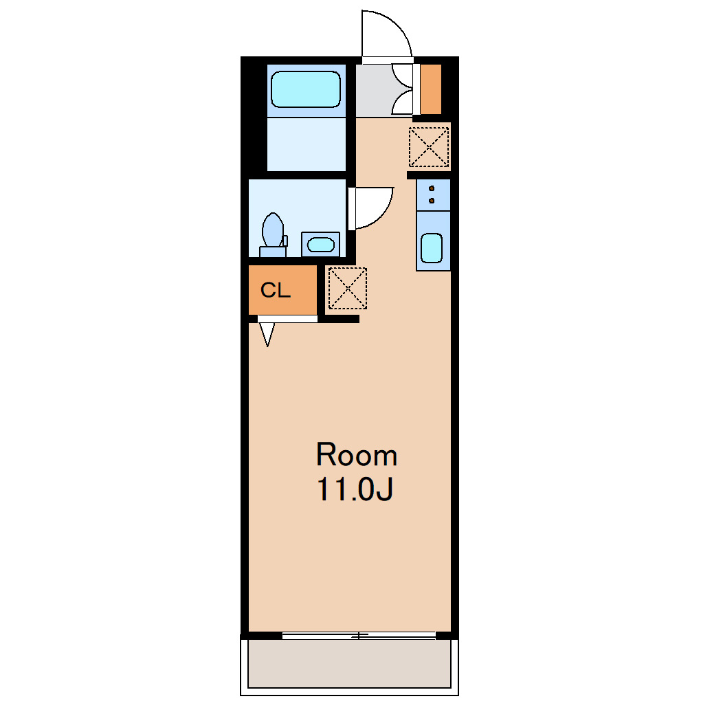コーポラス華苑の間取り