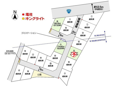 【区画図】 | 土地　玉島乙島　全18区画 | 土地区画図になります。