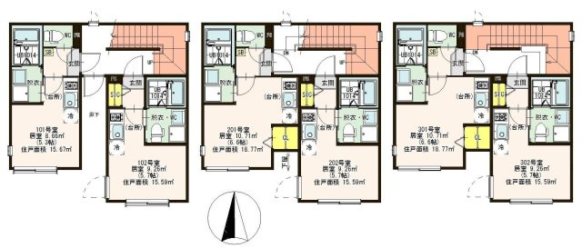 【区画図】 | （仮称）綾瀬七丁目コーポ