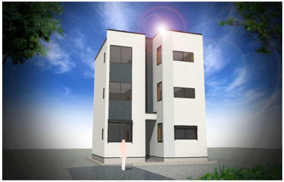 【外観パース】 | （仮称）綾瀬七丁目コーポ