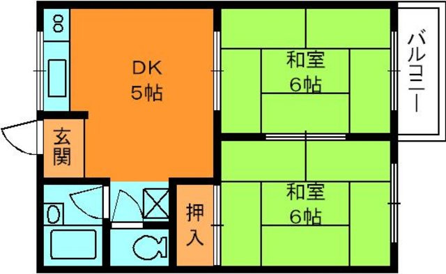 稲葉ハイツBの間取り