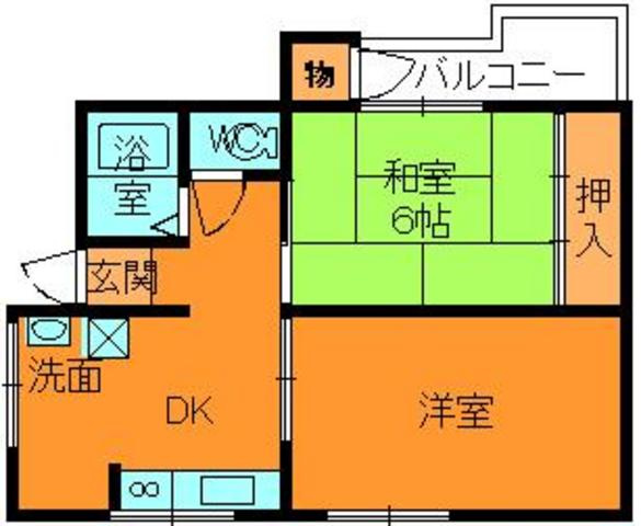 吉田ハイツの間取り