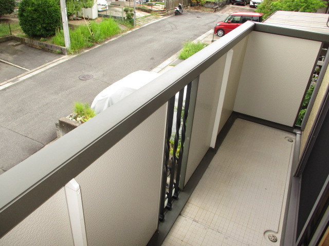 ヴィラ弐番館のバルコニー