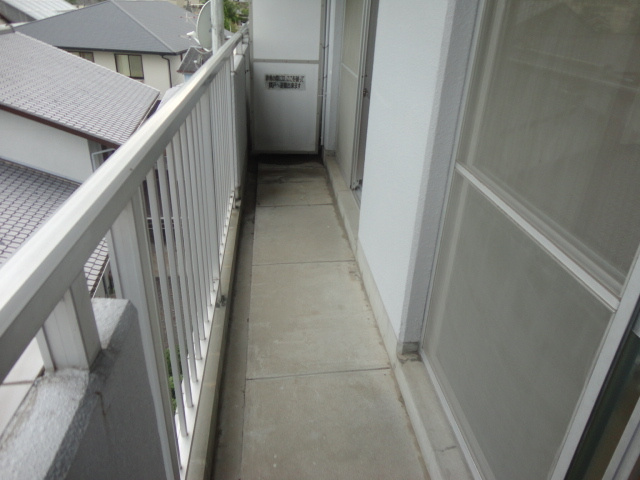 山善ハイツのバルコニー