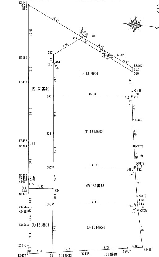 旭天神町　1号地　新築戸建の区画図