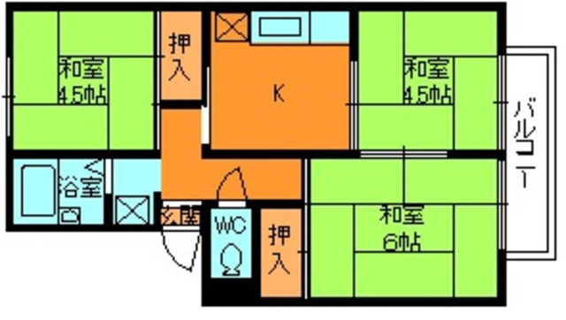 杉本マンションの間取り
