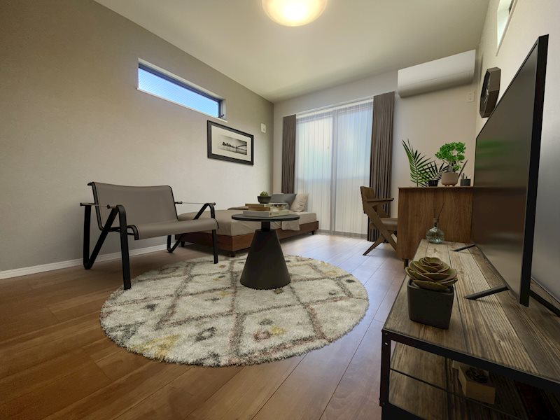 グランエスト柏の葉キャンパスの居間・リビング|CGで家具等を配置したものです。実際に家具等は含まれません。