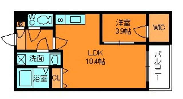 ジーメゾン郡山リアンの間取り