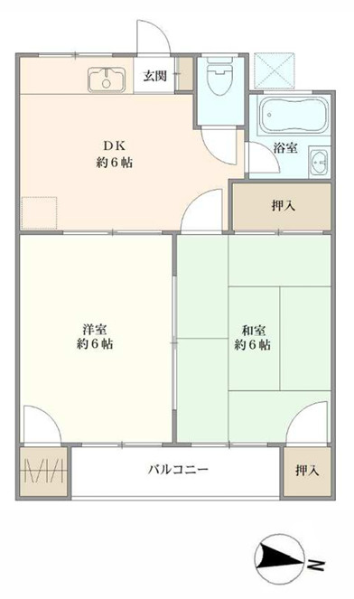 クロノス江戸川東の間取り