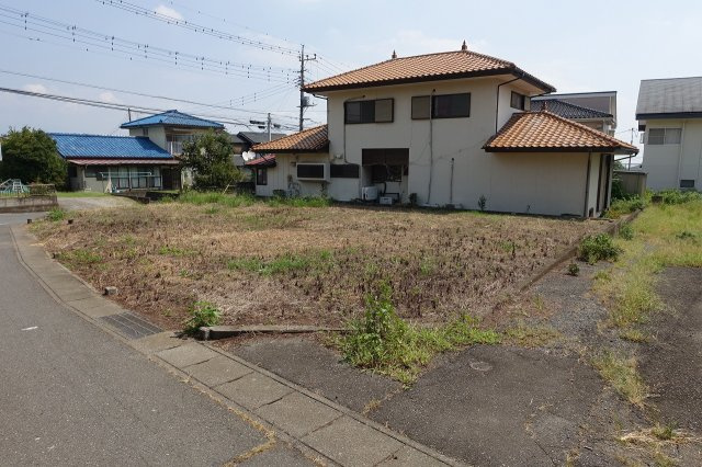 高崎市金古町　【整形角地】売地の外観|南西から北東方向