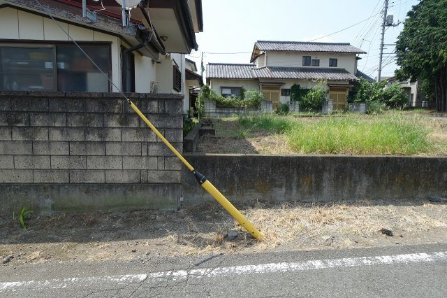 高崎市金古町　【整形角地】売地の外観|東側境界を北から南方向