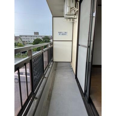 熊本市南区御幸笛田１丁目の賃貸マンションのバルコニー