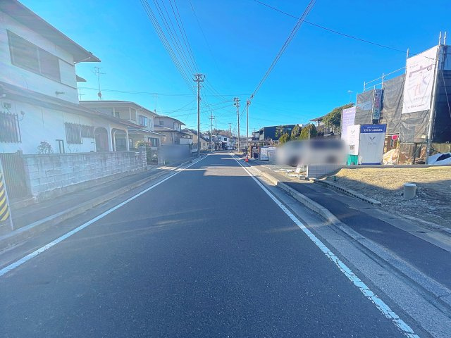 新築戸建・建売　郡山市安積町南長久保2期　安積三小・安積二中の前面道路含む現地写真