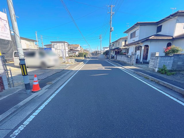 新築戸建・建売　郡山市安積町南長久保2期　安積三小・安積二中の前面道路含む現地写真