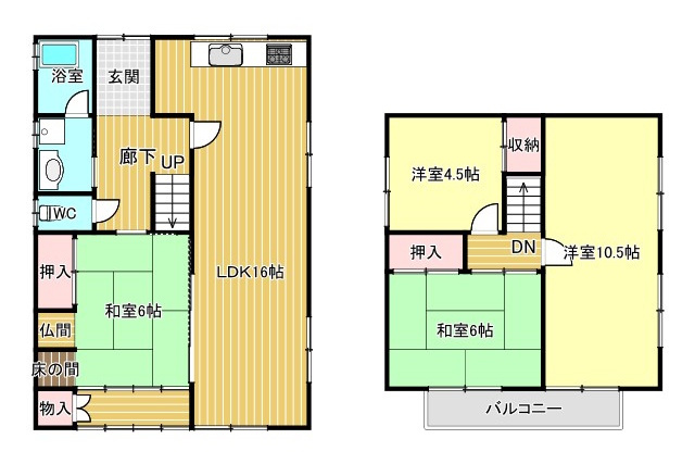 中古住宅　揖斐川町上野の間取り