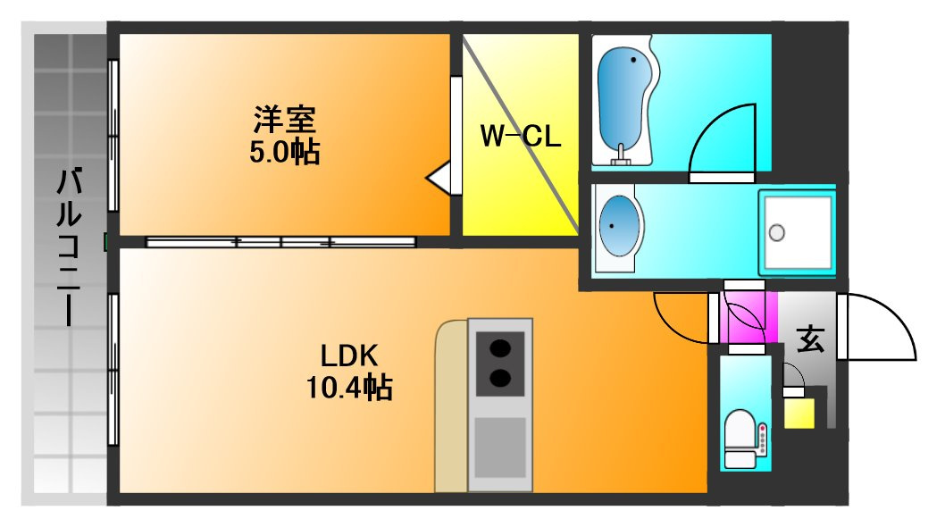 イーハトーブ櫛原の間取り