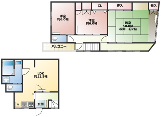 【間取り】 | 高円寺南邸