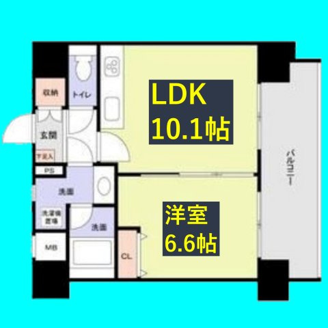 スタジオスクエア泉の間取り