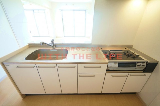 プレリュード【キャッシュバック対象物件】のキッチン|コンパクトなキッチンで掃除もラクラク