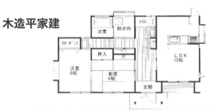いすみ市新田野　中古戸建の間取り|図面と現況に相違がある場合、現況を優先致します。