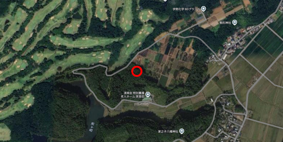 売地　東金市家之子　の土地図