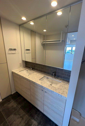 ザ・パークハビオSOHO祐天寺の独立洗面台