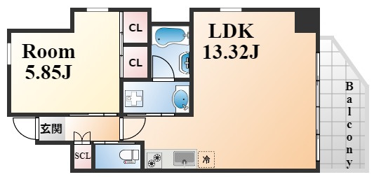 プレジオ日暮通の間取り