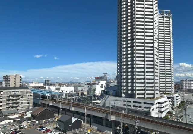 シャルマンフジソフィア泉大津駅前の展望|メインバルコニーからの眺め①