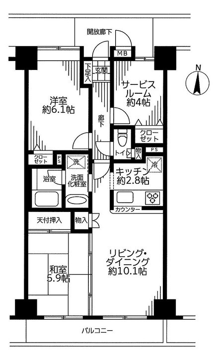 ヴェラハイツ錦糸町の間取り