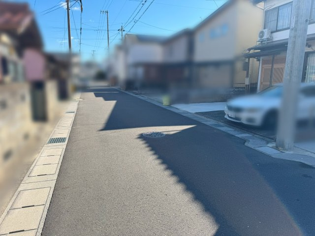 岐阜市大福町1丁目土地の前面道路含む現地写真