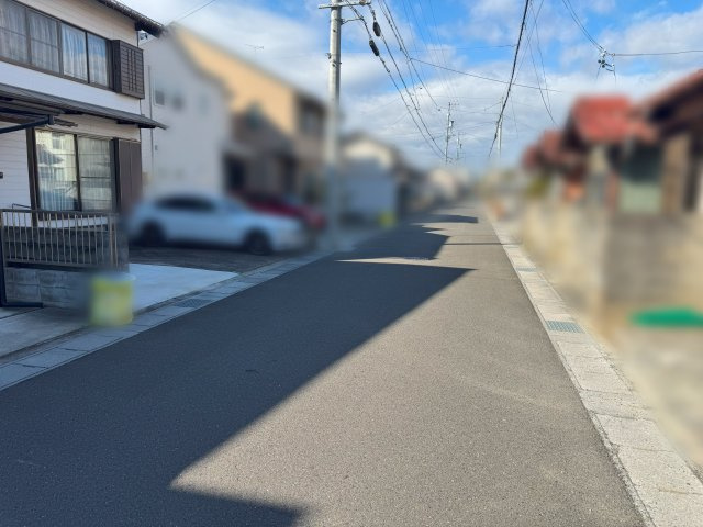 岐阜市大福町1丁目土地の前面道路含む現地写真