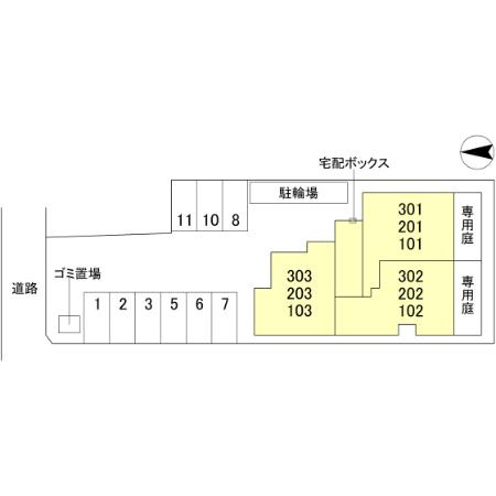 カサ・リチェルの区画図