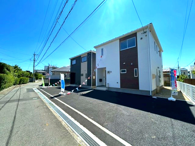 新築戸建　長野市上松第４の前面道路含む現地写真