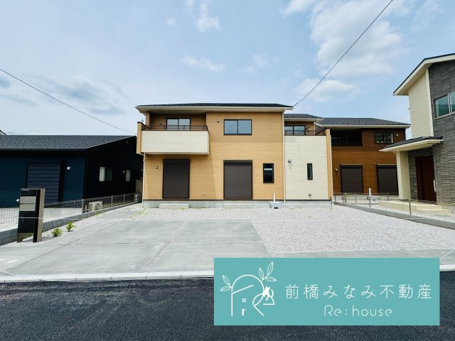 前橋市大友町2丁目　７号棟(全９棟)　ブルーミングガーデン　新築建売分譲の外観|建物外観を気になさる方へ、見た目の良い物件です