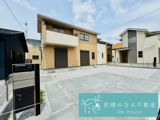 前橋市大友町2丁目　７号棟(全９棟)　ブルーミングガーデン　新築建売分譲の外観|外観もきれいです