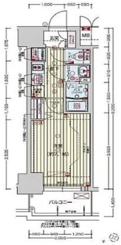 【間取り】 | プレサンスOSAKA DOMECITYクロスティ