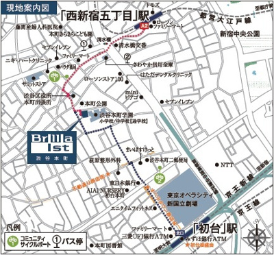 【地図】 | Ｂｒｉｌｌｉａ　ｉｓｔ　渋谷本町