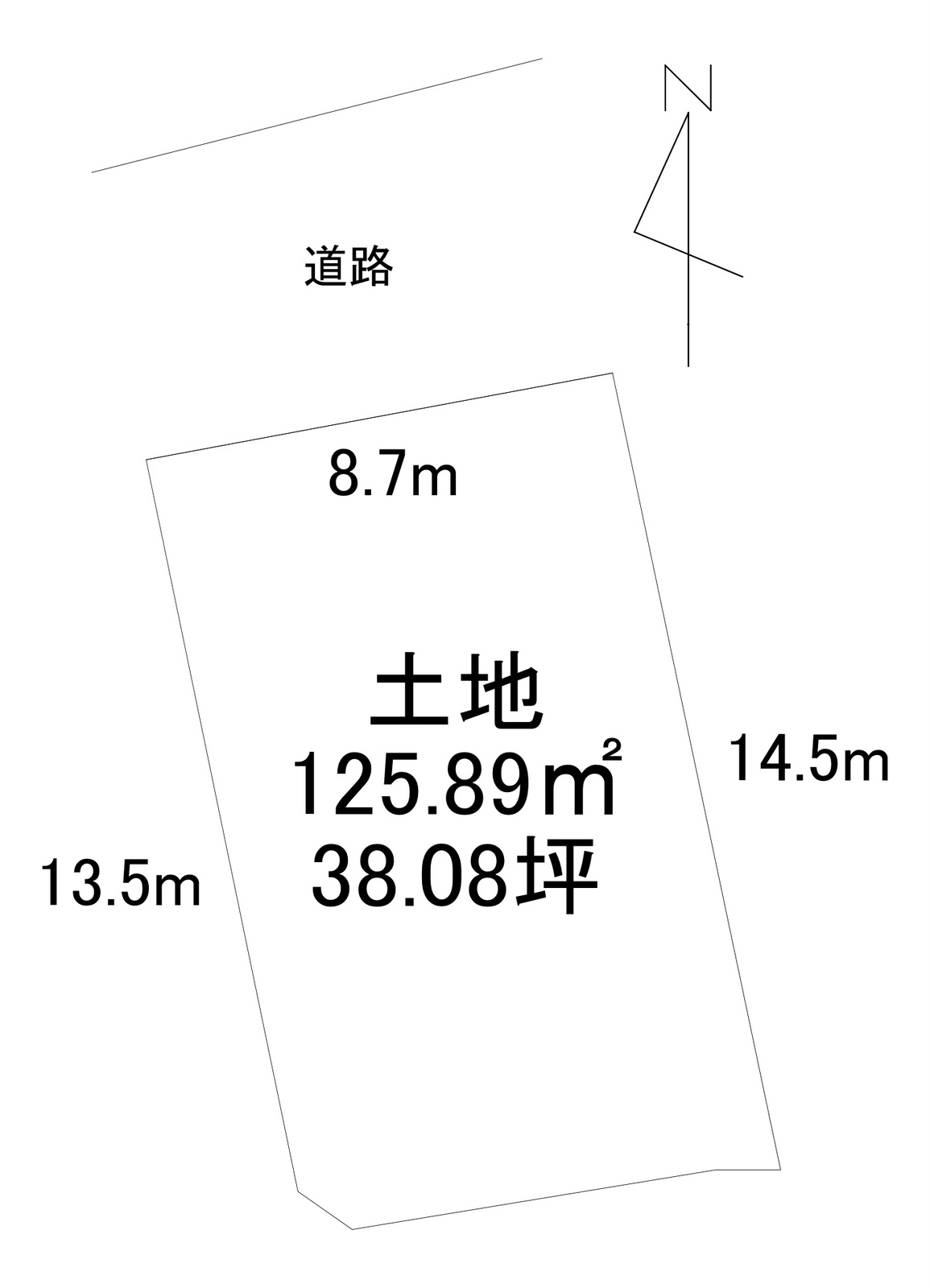 豊野町豊野売地の土地図