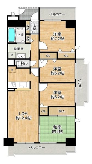 【間取り】 | ロイヤルシャトー東加古川 | 生活至便な立地♪