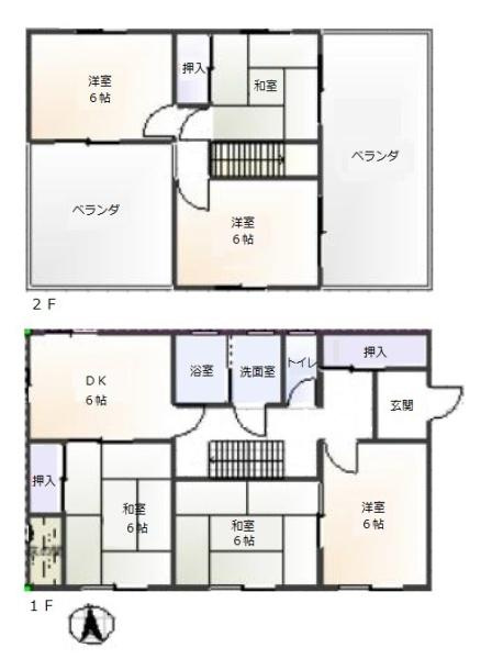 橿原市中曽司町　一戸建の間取り|■敷地面積約６１坪！ゆとりのある広さです！