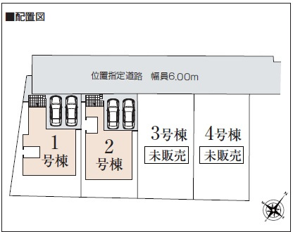 ◆◆うるま市字前原-2号棟（全2邸）の区画図