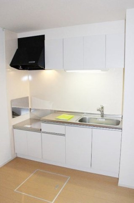 【キッチン】 | ハピネス２ | コンパクトなキッチンで掃除もラクラク