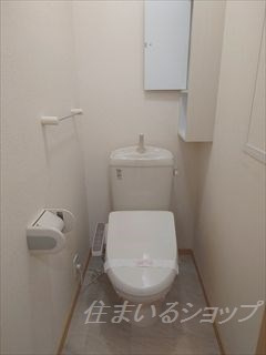 広島市安佐北区亀山３丁目のアパートのトイレ|シャワートイレ・収納あり