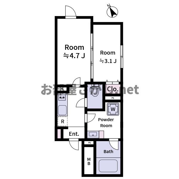 Laviere上中里の間取り