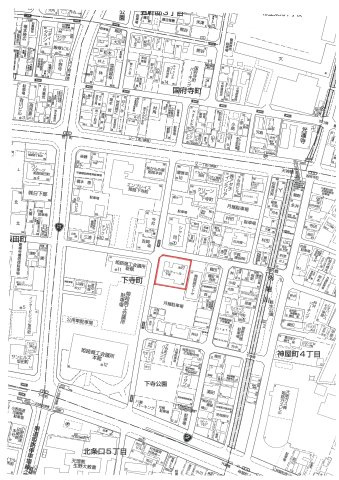 パルティール・下寺の地図