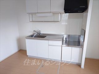 安芸高田市吉田町山手のアパートのキッチン