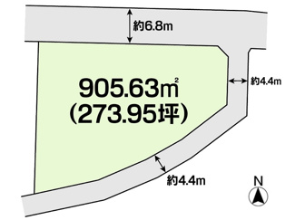 【区画図】 | 事業用地　玉島乙島　全1区画　 | 土地区画図になります。