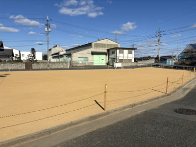 【外観】 | 事業用地　玉島乙島　全1区画　 | 土地外観になります。南側より撮影